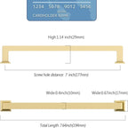 10 Pack 7 Inch Gold Cabinet Pulls - Kitchen Handles for Cabinets