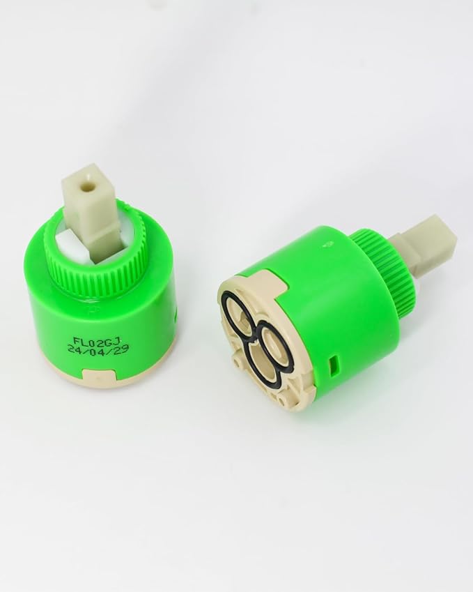 Hain Yo FL02GJ Belanger FC9M6 (Set of 2) 35mm Single Lever Faucet Cartridge, OEM Faucet Cartridges, Bathroom Ceramic Cartridges, Fits 35mm Faucets, 1 3/8"
