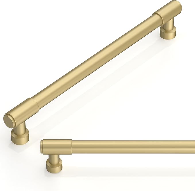 10 Pack Brushed Gold Cabinet Pulls 7.5 Inch(192mm) Kitchen Cabinet Handles Cabinet Hardware for Drawer Pulls