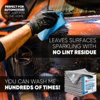 MW Pro Microfiber Cleaning Cloth | Gray | 36 Pack | 16” x 16” | All Purpose Microfiber Towels - Clean, Dust, Polish, Scrub, Absorbent