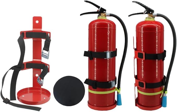 Fire Extinguisher Mount,Wall Hanging Bracket,Fire Extinguisher Holder for Home, Car, RV, Truck, Mini Fire Extinguishers (5LB red 1Pcs)