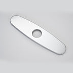 Faucet Cover Plate, Stainless Steel Deck Plate for Kitchen Sink Faucet Single Hole or Bathroom Faucet 1-3 Hole Faucet Hole Cover Round 10 Inch(Chrome)