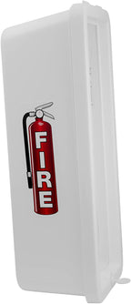 PRO&Family Fire Extinguisher Cabinet (5, White with Pull-Panel, 10 lb)