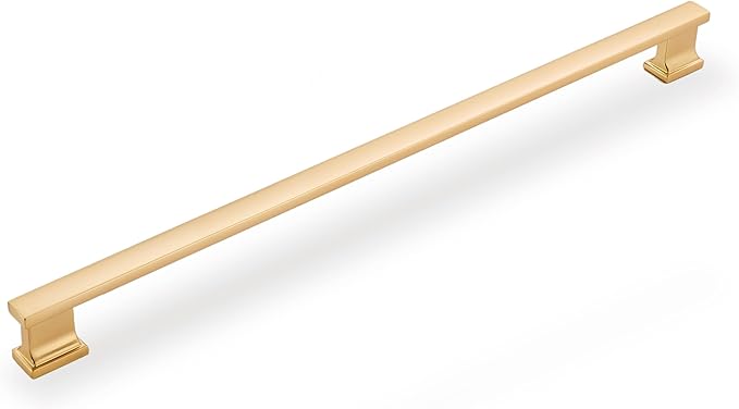 6 Pack 13.6 Inch Length|12.6 inch(320mm) Hole Center Brushed Gold Kitchen Cabinet Handles, Cabinet Pulls Kitchen Cabinet Hardware, Cupboard Pulls, Drawer Handles