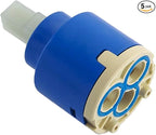 35mm Ceramic Faucet Cartridge, N35DW Set of 5, Replacement for Single Handle Faucet Part, 974-044 2-3/8 in. Hot and Cold for Pfist Series and Classic Collection Single-Handle Faucets