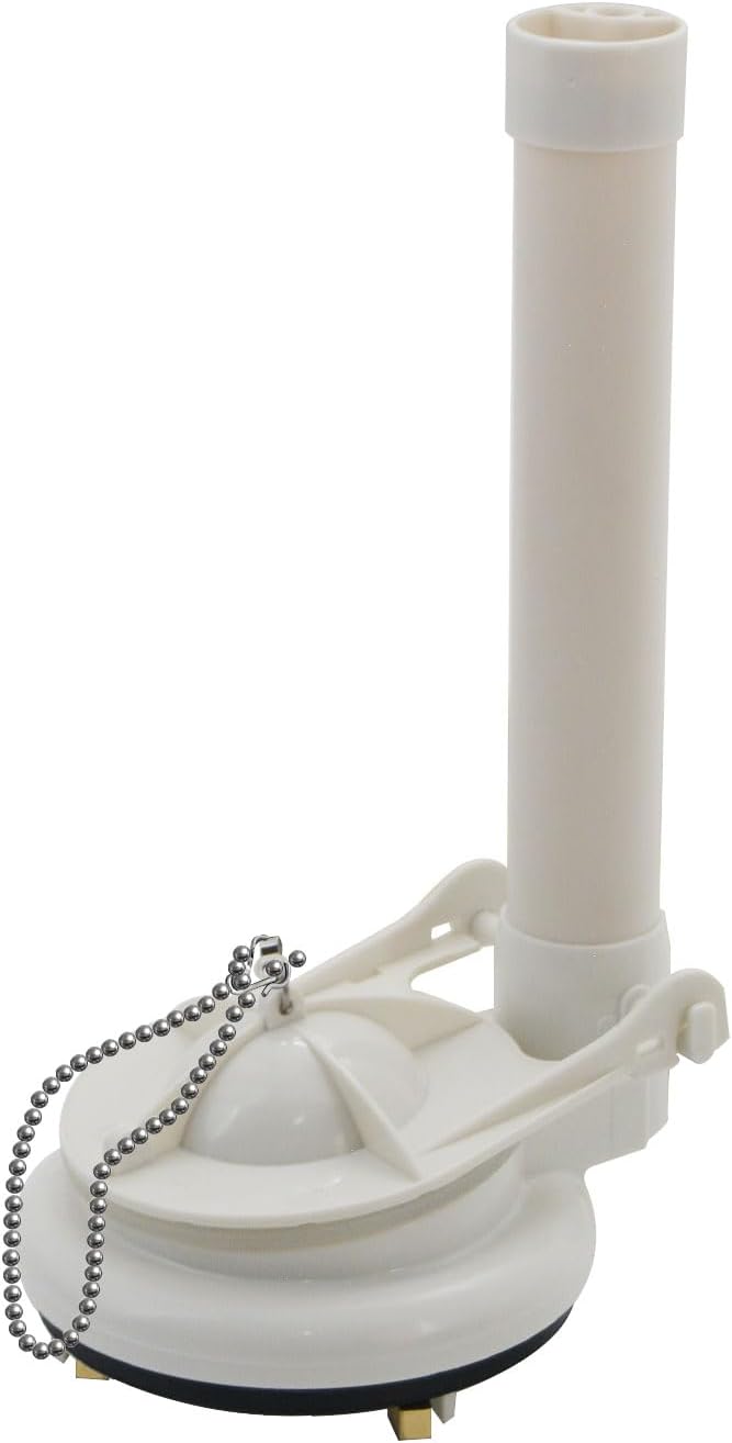 Toilet Flush Valve Replacement Kit, Universally for 3-Inch One-Piece Toilets, Includes Chain & Rubber Seal, Compatible with TOTO, American Standard, and Other WC Tank Repair Parts