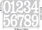 100 PCS Mailbox Numbers for Outside, Vinyl Numbers Stickers Mailbox Number Decals, Self-Adhesive Waterproof Numbers for Mailbox Window Door Trucks Address Number (White, 4 inch)