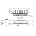 Blue Sea Systems 5046 ST Blade Fuse Block Compact 8-Circuit with Cover, 100 Amps