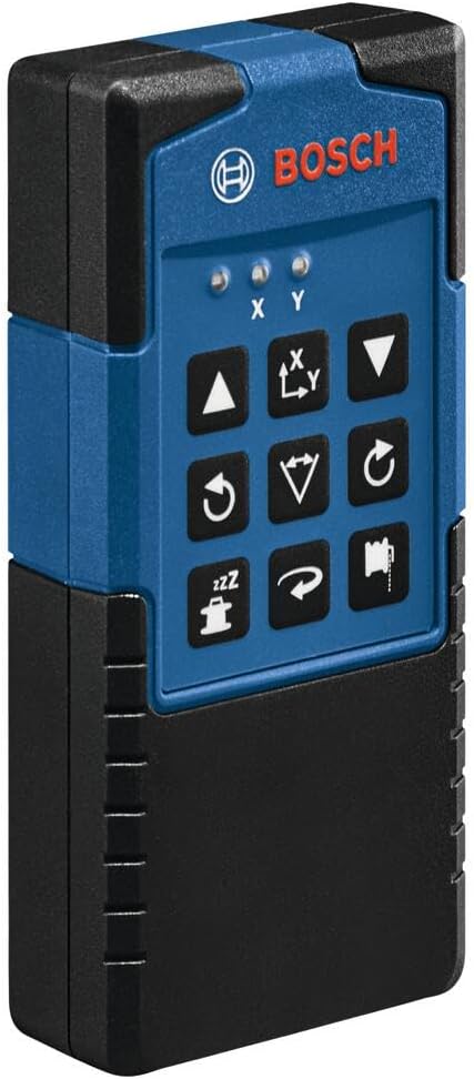 BOSCH GRL4000-80CHV REVOLVE 18V Connected Self-Leveling Horizontal/Vertical Rotary Laser, Includes CORE18V 4 Ah Battery & Charger, Receiver, Wall Mount, Remote Control, Carrying Case, & Accessories