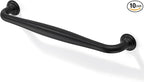 SAILING 10 Pack Cabinet Handles-5"/128mm Screw Spacing Matte Black Furniture Hardware Handles for Kitchen Cabinets Bedroom Dresser Wardrobe Cabinet Pulls