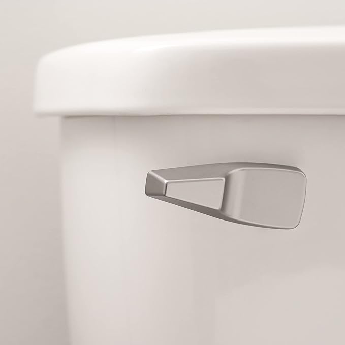 Qualihome Mansfield Toilet Handle Replacement, Front Mount Toilet Tank Lever Flush Handle (Nickel)