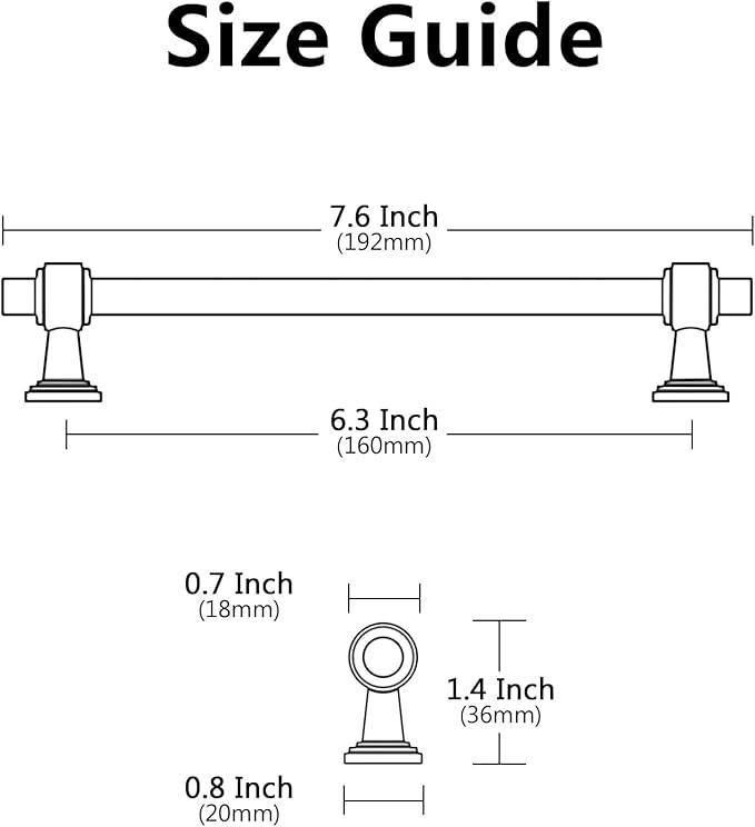 Alzassbg 10 Pack Brushed Satin Nickel Cabinet Pulls, 6-1/4 Inch(160mm) Hole Centers Cabinet Handles Kitchen Hardware Straight Bar for Cabinets and Drawer AL3505SN