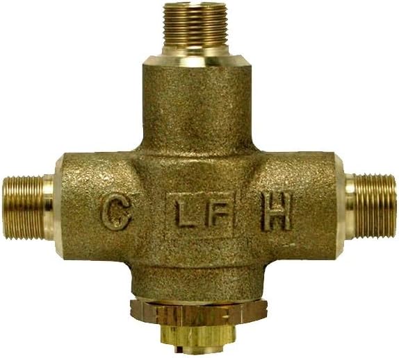 Sloan Optima Accessory MIX-135-A Thermostatic Water Mixing Valve - 4.0 gpm, Under Lavatory Application, Solid Brass Valve Body, Water Temp Adjustment Stem, Max Operating Pressure 125 psig, 0326045PK