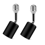 Ceramic & Metal E26 Light Socket Extender,150w-Heat-resistant-Ideal for Light Holder Extension,Electrical Socket Extender 180° Bendable Socket Adapter Screw Base Light Bulb Socket, 2pcs (Black)