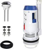 3-Inch Dual Flush Valve Repair Kit for 2-Piece Toilets, Top Push Toilet Repair Kit, Inside Tank Dual Flush Valve Replacement Kit, Includes Valve, Button, Gasket, Bolt