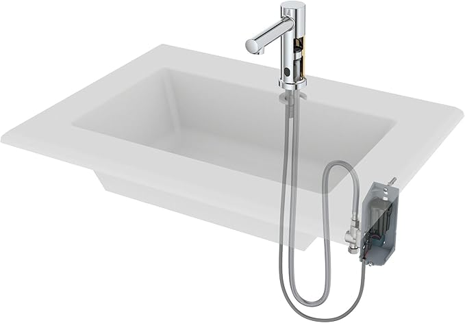 Moen 8559 Commercial Align M-Power Electronic Touchless Hands-Free Sensor-Operated Modern Bathroom Sink Faucet, Chrome