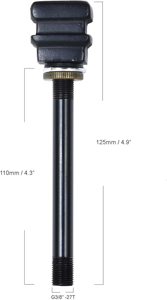 Bieye SS037 Lampshade Support with Finial for Tiffany Style Stained Glass Floor Lamp Table Lamp (G3/8 110mm Cube)