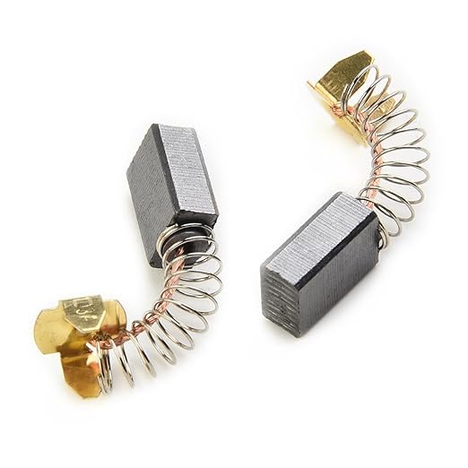 60 Pcs Electric Motor Carbon Brushes 10 Different Sizes for Replacement Repair Power Tool Part
