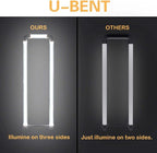 20-Pack T8 U Bend LED Tube Light 2FT 24W (60W Equivalent) U Shaped Bulb 6000K Daylight White 2640lm for Fluorescent Replacement, Dual-End Powered