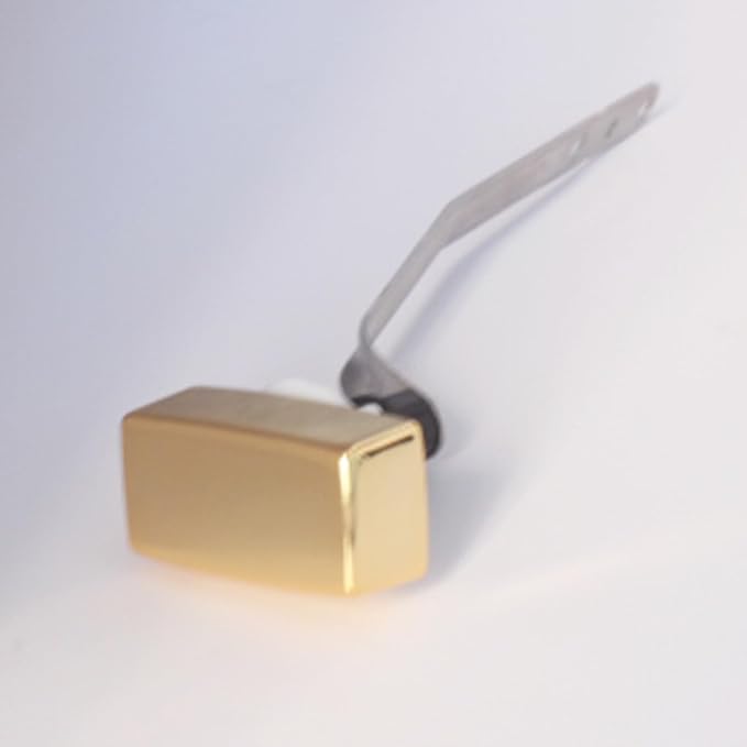 Toilet Flush Handle Replacement, Side Mount Toilet Tank Lever Compatible with Kohler 85114-CP Trip Lever Kit, Polished Golden