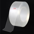 Transparent Weather Sealing Tape, Clear Draft Isolation Film Tape for Door Draft Stopper, Adhesive Tape for Doors, Windows and Shower Glass Gaps - No Residue (1.2 Inch x 66Ft)