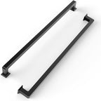 FILTA 12.6 Inch(320mm) Hole Centers Matte Black Cabinet Pulls(Set of 6),Black Handles for Cabinets Zinc Alloy Kitchen Cabinet Pulls Cabinet Hardware for Cabinets Cupboard Drawer