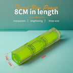 High precision mini bubble, double line small level bubble, three line flat ball level, household ruler can be turned 180 degrees (Non-magnetic, 80 * 15 * 15mm（4PCS))