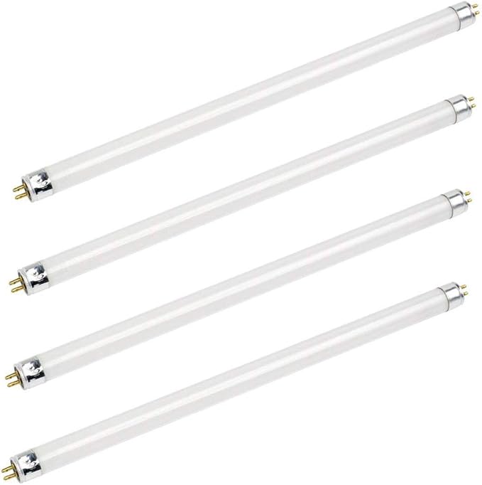 Bluex Bulbs 4 Pack F14T5/835 14W 22 Inch T5 Fluorescent Tube Light Bulb 3500K Warm White Mini Bi-Pin (G5) Base Straight Tube Light Bulb