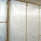 PAD ‘N PROTECT Flame Retardant/Fire Rated 4 Mil Plastic Sheeting 12' x 100', Anti-Static, Greenhouse Plastic, Durable Plastic Sheeting, Passed NFPA 701 Test 1&2 (Printed on The Sheet)(4 Mil)