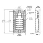 Blue Sea Systems 5031 ST Blade Fuse Block 12 Circuit with Ground, 100 Amps