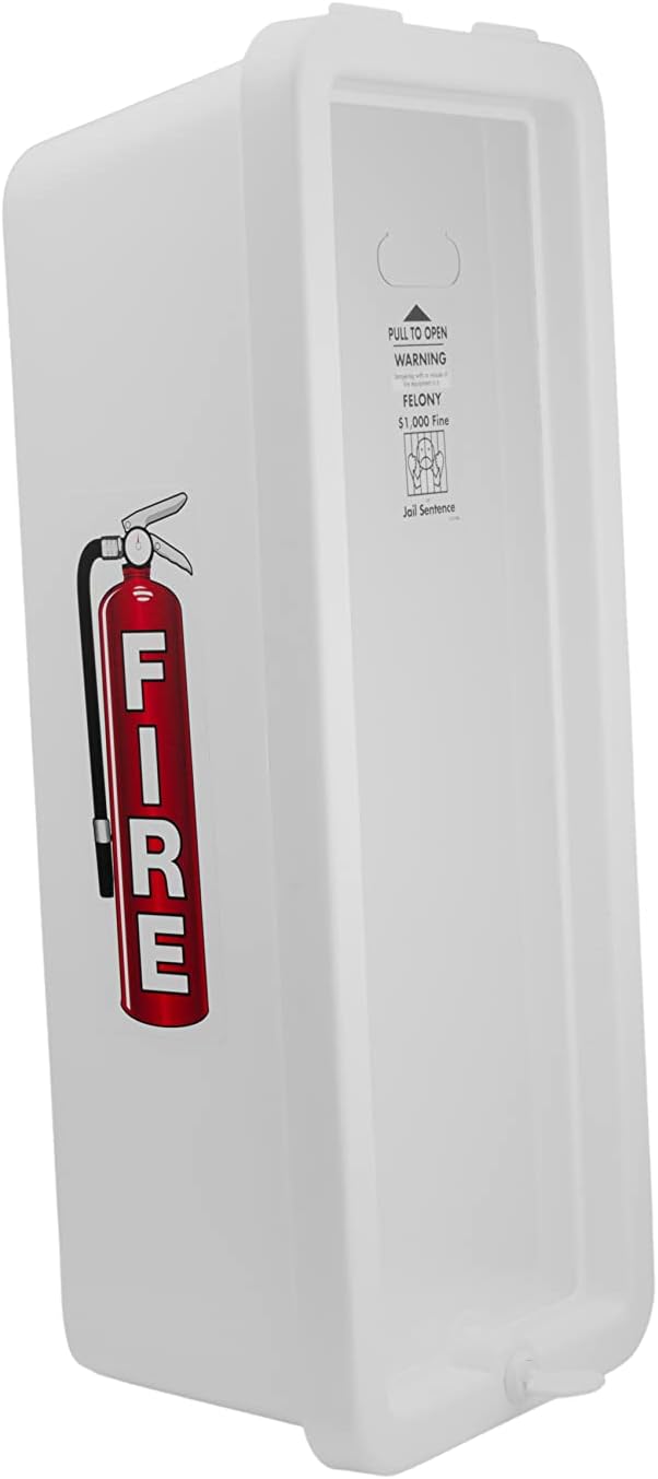 PRO&Family Fire Extinguisher Cabinet (20, White with Pull-Panel, 10 lb)