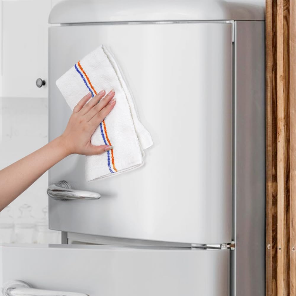 Avalon Towels Terry Bar Mop Towels (Value Pack of 60) Size 16"x19" – Absorbent and Durable, Multipurpose Cleaning Rags, Cotton Cleaning Cloths, Terry Cloth Rags, Reusable Shop Rag