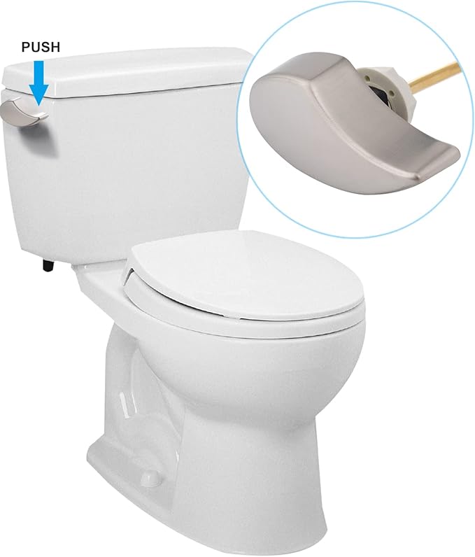 Hibbent Toilet Handle Replacement Compatible with TOTOTHU004-CP Trip Lvr for ST701, CST854, Side Mount Toilet Flush Tank Lever, Toilet Trip Lever, Brushed Nickel