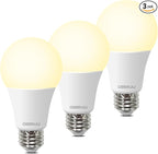 A19 LED Soft White 2700K Light Bulbs, 100 Watt Equivalent LED Bulbs, Non-Dimmable, 1500 Lumens, 8.5W Warm White LED Bulbs for Bedroom Living Room, 3 Pack