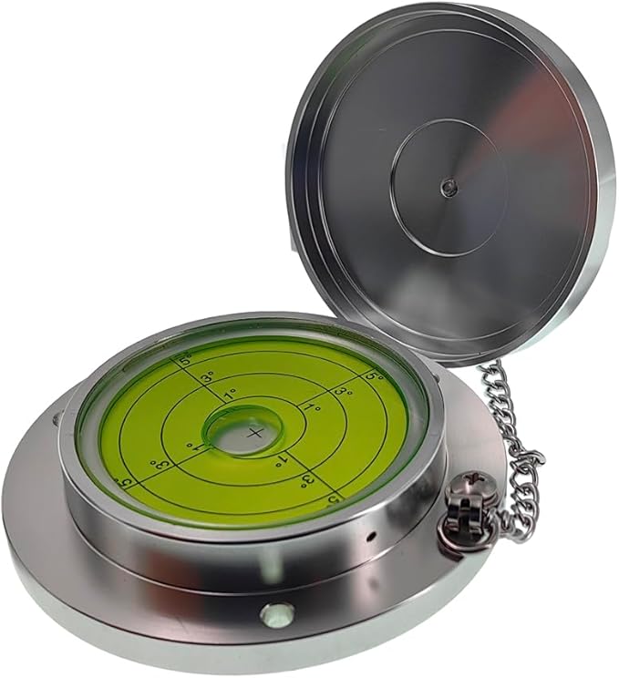 Metal Horizontal Bubble Cow Eye Level Universal Horizontal Bubble Flange Water Bubble Level Horizontal Bubble Small Household (100 * 20mm)