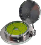 Metal Horizontal Bubble Cow Eye Level Universal Horizontal Bubble Flange Water Bubble Level Horizontal Bubble Small Household (100 * 20mm)