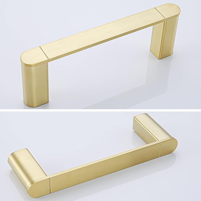 RANDOM 9 inch Brushed Gold Towel Bar Bathroom Gold Towel Holder Kitchen Dish Cloths Hanger Hand Towel Rod/Rack SUS304 Stainless Steel Wall Mounted Towel Rack Brushed Brass 96026-2-9BG.