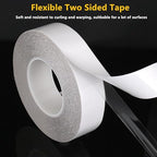 Super Thin Double Sided Tape 1inch x 82 feet Heavy Duty Clear Sticky Mounting Tape for DIY Crafts, Woodworking, Carpets, Posters, Photos, Scrapbook, Fashion Clothing, Heat Resistant, Residue Free