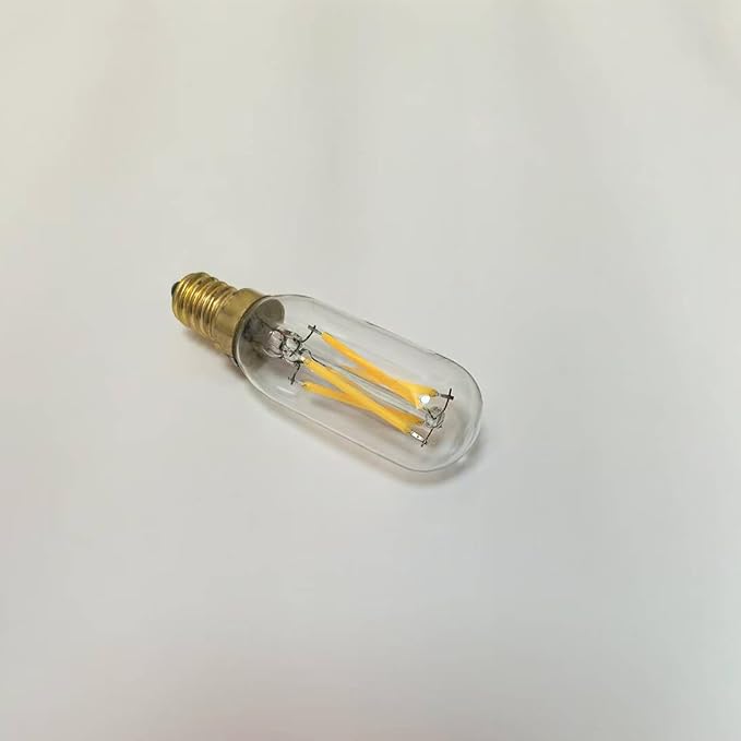 E12 LED Bulb Dimmable 40 Watt Equivalent Warm White 2700K T6 Bulb Type with E12 Base, LED 4W E12 Candelabra Bulb Clear Glass, 6 Pack