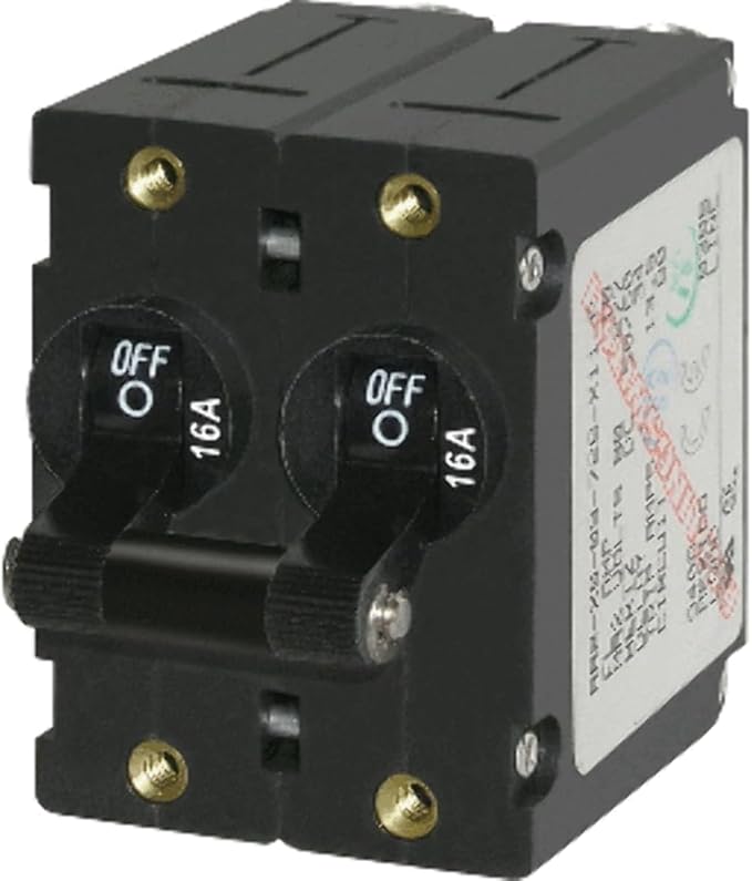 Blue Sea Systems A-Series Toggle Double Pole Circuit Breakers