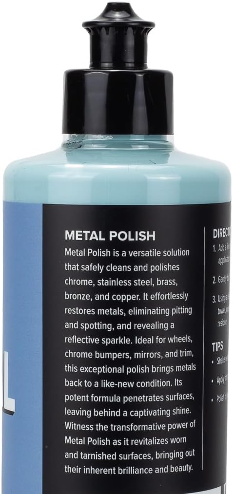 Maxshine 16oz Metal Polish – All-in-One Heavy-Duty Cleaner for Chrome, Aluminum, Stainless Steel & More – Cleans, Polishes & Protects – Ideal for Cars, Trucks, SUVs, RVs & Motorcycles