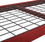 Heavy Duty Member Mark 4-Shelf Industrial Storage Rack, 77" W x 24" D x 72" H (Red, 1 Pack)