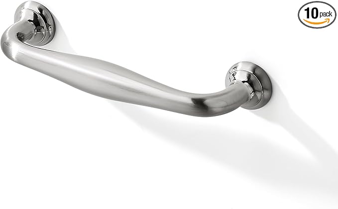 SAILING 10 Pack Cabinet Handles-3.8"/96mm Screw Spacing Brushed Nickel Furniture Hardware Handles for Kitchen Cabinets Bedroom Dresser Wardrobe Cabinet Pulls