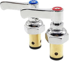 Handle Stem Assembly Hot & Cold Compatible with T&S Brass Faucets Replace 002714-40 002713-40 Spindle Assembly for Eterna Valve Replacement