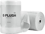 & PLUSH Microfiber Cleaning Cloth Roll - 50 Pack, Tear Away Microfiber Towels, 12" x 12", Reusable, Washable, Streak Free, Ultra Absorbent Dish Rags for Car, Home, Garage or Shop (Grey)