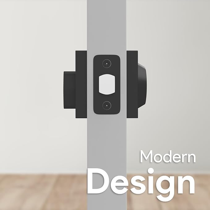 Mega Handles - SUANA Deadbolt I Entrance Lock - Heavy Duty Square Locking Deadbolt for Left or Right-Handed Doors - Interior/Exterior - Matte Black