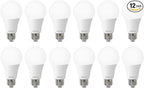 A19 LED Light Bulbs, 100 Watt Equivalent, 5000K LED Bulbs, 1500 Lumens, E26 Standard Base, Non-Dimmable, 13W Bright White LED Bulbs for Bedroom Living Room Home Office, 12 Pack