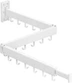 Clothes Drying Rack Wall Mounted,Drying Rack Clothing,Laundry Drying Rack Wall Mount,Collapsible Drying Racks for Laundry,Retractable,Foldable,Clothes Hanger Rack,Clothes Dryer Rack,White Color