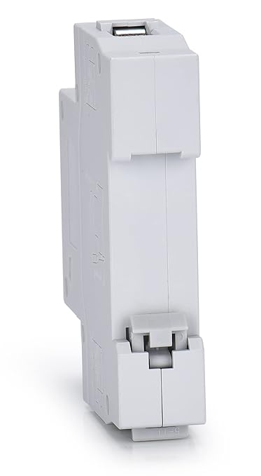 AC Miniature Circuit Breaker, 10 Amp 120V/240V 1 Pole DIN Rail Mount Circuit Breaker, Thermal Magnetic Trip, Solar AC Disconnect Switch MCB C10