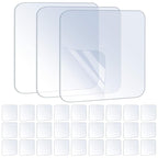 30PCS Premium Double Sided Mounting Squares Clear Tape,Heavy Duty Adhesive Pads for Pictures,Poster Hanging Strips - Strong Sticky Tack,Waterproof Adhesive for Shower,Wall Patch,Sticky Pads